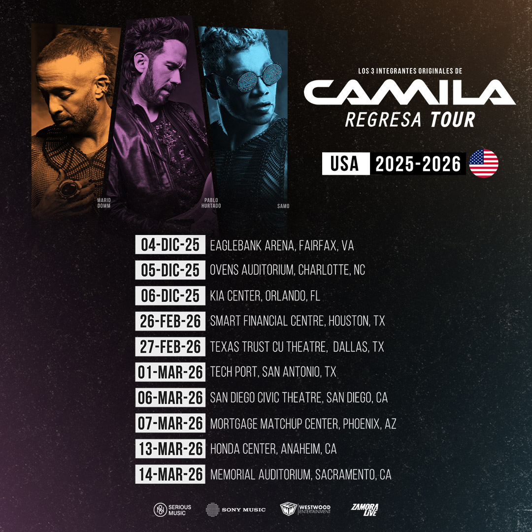 Camila Regresa Tour Poster 2026